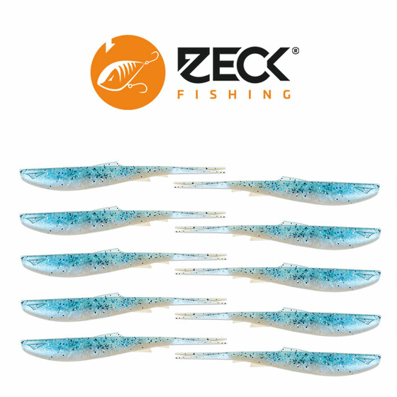 Zeck Wilson Gummifische Barsch 7,6 cm Blue Ice