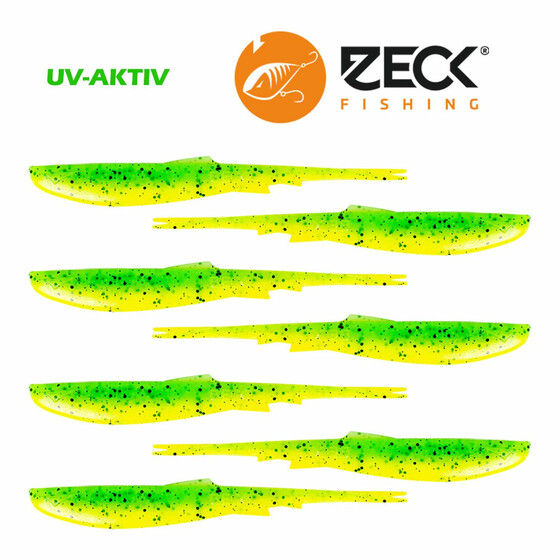 Zeck Wilson Gummifisch Zander 10,2 cm Kiwi Lemon