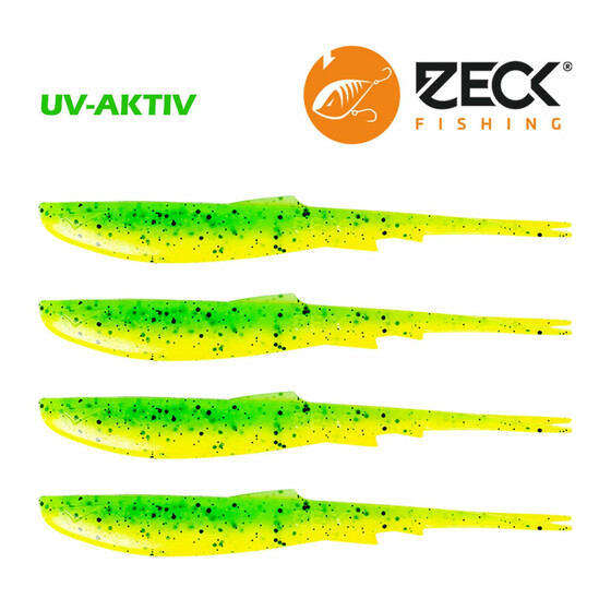 Zeck Wilson Gummifisch Hecht 15,2 cm Kiwi Lemon