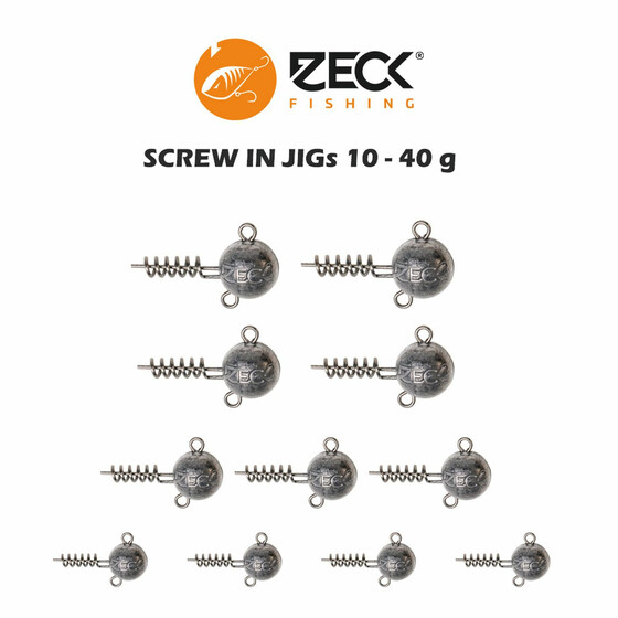 Schraub-Jigköpfe Zeck Screw in Jig Head 10 - 40 g