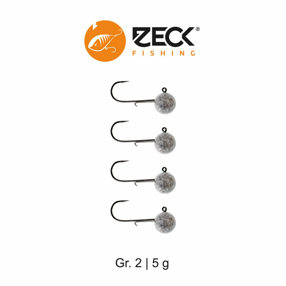 Zeck Jigkpfe Rundkopf Jig Haken Gr. 2 5 g