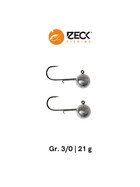 Zeck Jigköpfe Rundkopf Jig Haken Gr. 3/0 21 g 1