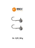 Zeck Jigköpfe Rundkopf Jig Haken Gr. 3/0 28 g 1