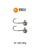 Zeck Jigkpfe Rundkopf Jig Haken Gr. 4/0 28 g