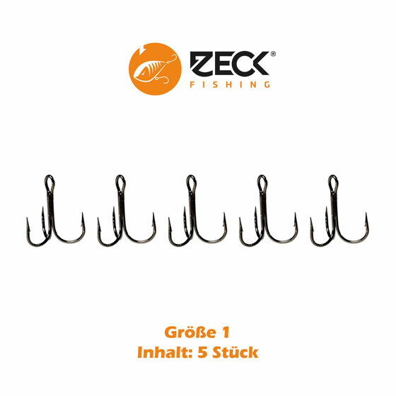 Drillingshaken Zeck Round Treble Gr. 1