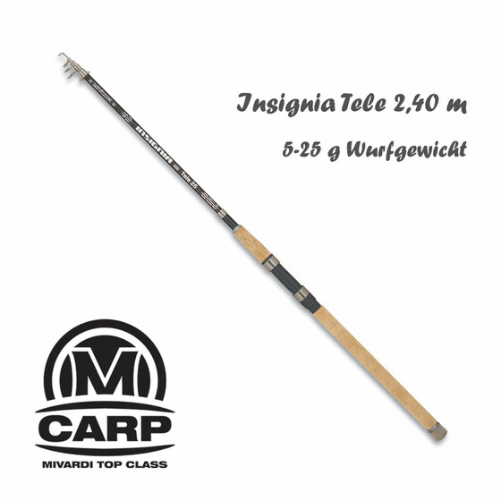 Reiserute Teleskop Spinnrute Mivardi Insignia 2,40 m