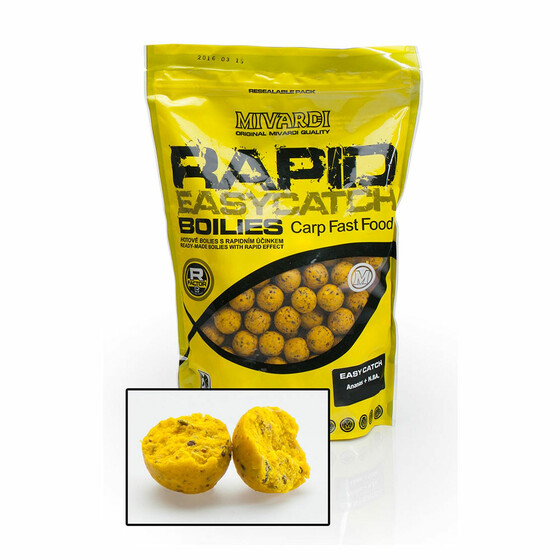 Mivardi Rapid Boilies 950 g Easy Catch 24 mm Pineapple + N.BA.