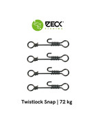 4 Schnurverbinder Zeck Twistlock Snap black 72 kg