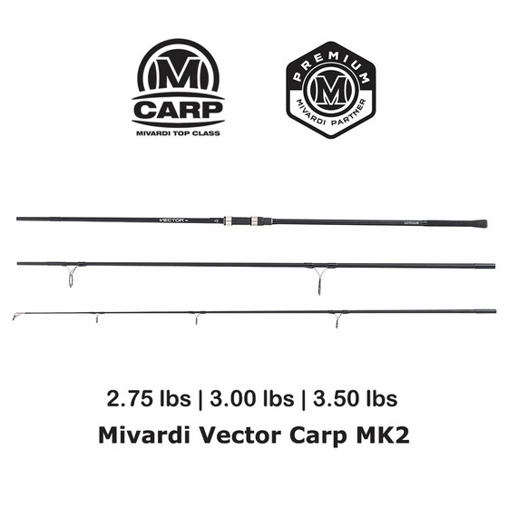 Mivardi Vector Carp MK2 Karpfenrute 3-teilig 2.75 - 3.50 lbs