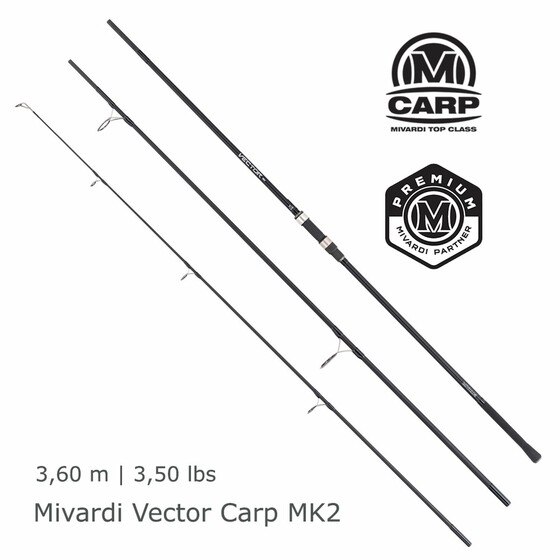 Mivardi Vector Carp MK2 Karpfenrute 3-teilig 3,60 m 3.50 lbs