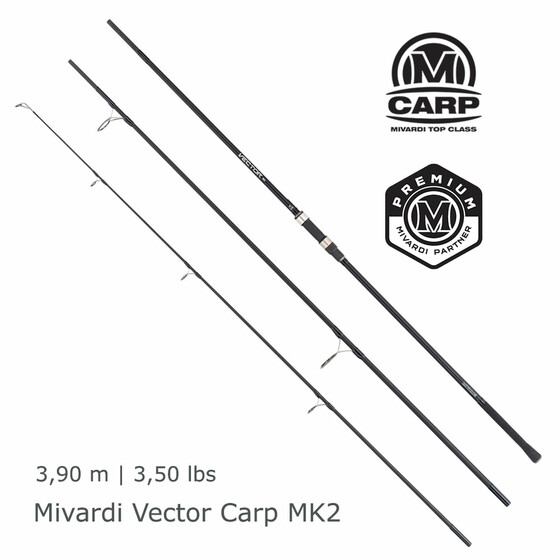 Mivardi Vector Carp MK2 Karpfenrute 3-teilig 3,90 m 3.50 lbs