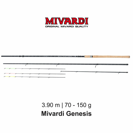 Heavy Feederrute 3-teilig Mivardi Genesis 70 - 150 g