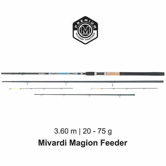 Feeder Rute 3-teilig Mivardi Magion 3,60 m 20 - 75 g