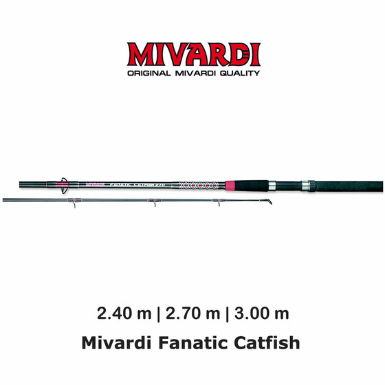 Welsangel für Einsteiger Mivardi Fanatic Catfish 2,40 - 3,00 m