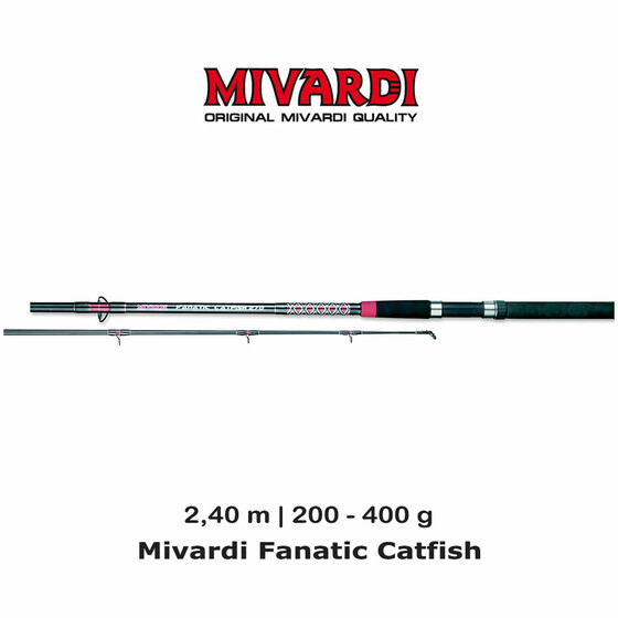 Welsangel für Einsteiger Mivardi Fanatic Catfish 2,40 m