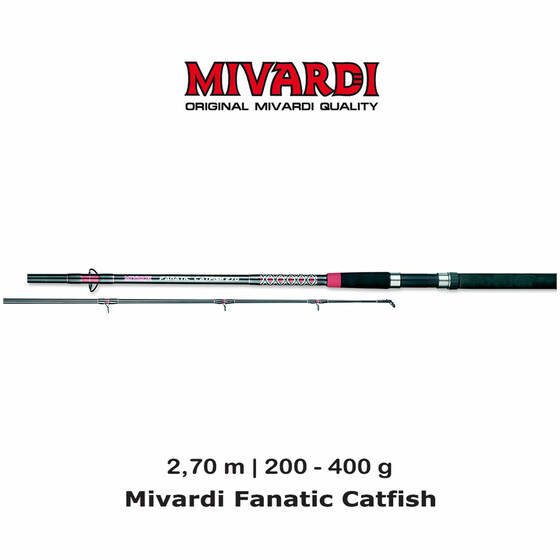 Welsangel fr Einsteiger Mivardi Fanatic Catfish 2,70 m