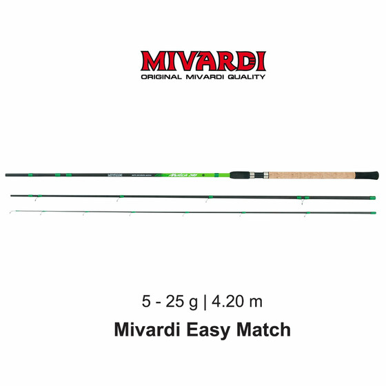 Posenrute Friedfisch Mivardi Easy Match 4,20 m 5 - 25 g