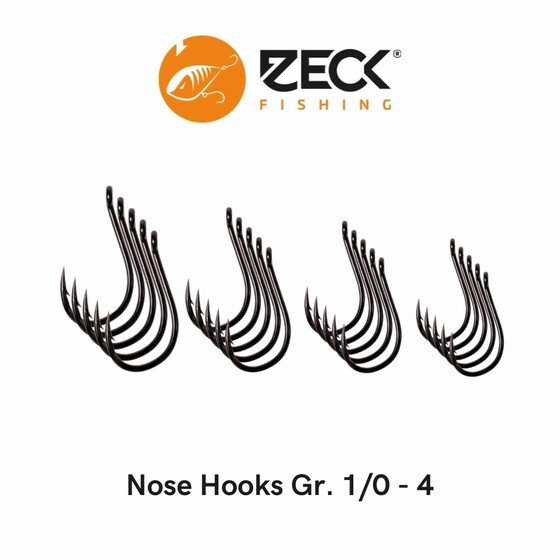 5 Drop Shot Haken Zeck Nose Hook Gr. 4 -1/0