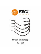 4 Offset Haken Zeck Wide Gap Hook 1/0