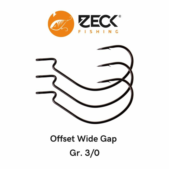 3 Offset Haken Zeck Wide Gap Hook 3/0