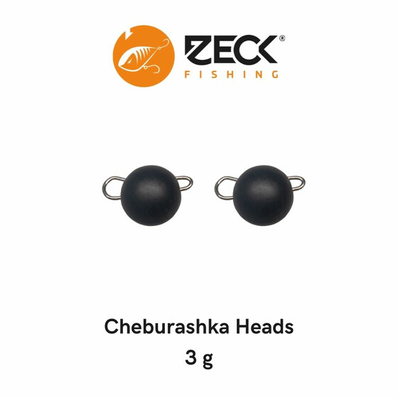 2 Zeck Cheburashka Jig Heads schwarz 3 g