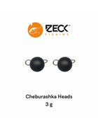 2 Zeck Cheburashka Jig Heads schwarz 3 g