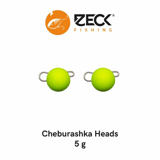 2 Zeck Cheburashka Jig Heads gelb 5 g