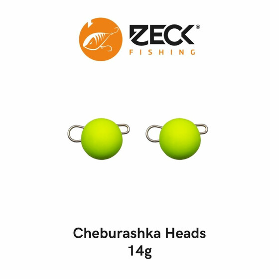 2 Zeck Cheburashka Jig Heads gelb 14 g