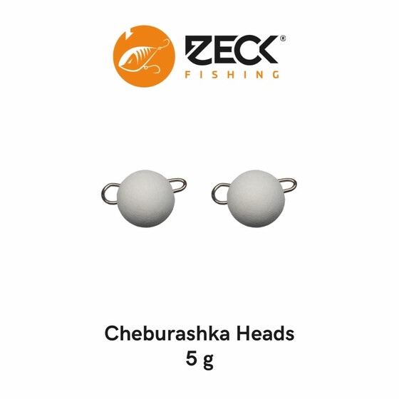 2 Zeck Cheburashka Jig Heads weiß 5 g