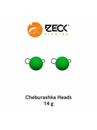 2 Zeck Cheburashka Jig Heads grün 14 g