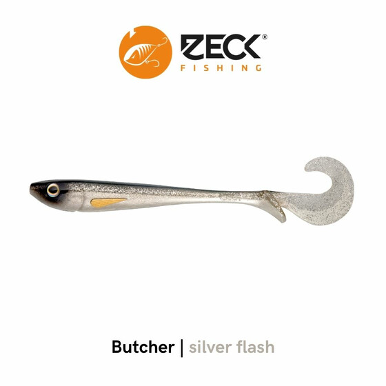 Gummifisch Hecht Zeck Butcher 25 cm Silver Flash