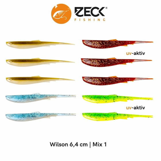 10 Zeck Wilson Drop Shot Köder 6,4 cm Mix 1