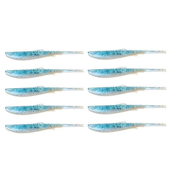 10 Zeck Wilson Drop Shot Kder 6,4 cm Blue Ice