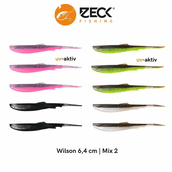 10 Zeck Wilson Drop Shot Kder 6,4 cm Mix 2
