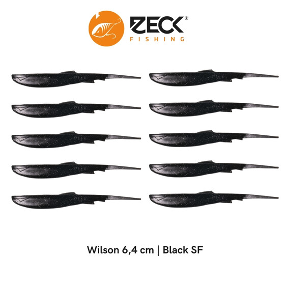 10 Zeck Wilson Drop Shot Kder 6,4 cm Black SF