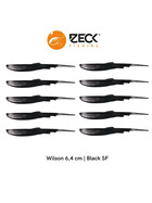 10 Zeck Wilson Drop Shot Köder 6,4 cm Black SF 1