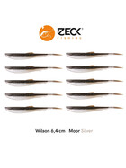 10 Zeck Wilson Drop Shot Köder 6,4 cm Moor Silver 1
