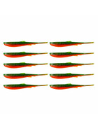 10 Zeck Wilson Drop Shot Köder 6,4 cm Green Fire uv-akt