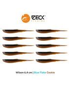 10 Zeck Wilson Drop Shot Köder 6,4 cm Blue Flake Cookie