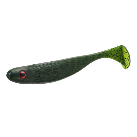 5 Zander Shads 10 cm Gummifisch Delphin Rippa Jungle