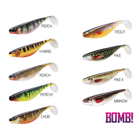 2 Hecht Gummifische 13 cm Delphin Hypno 3D Shad