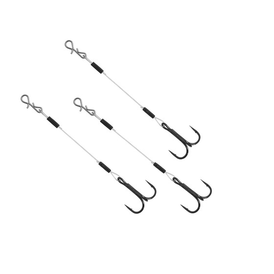 Stinger Haken mit Fluorocarbon Vorfach