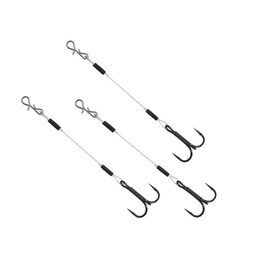 Stinger Haken mit Fluorocarbon Vorfach