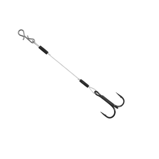 Stinger Haken mit Fluorocarbon Vorfach Gr. 8 - 6 cm