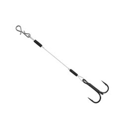 Stinger Haken mit Fluorocarbon Vorfach Gr. 8 - 6 cm