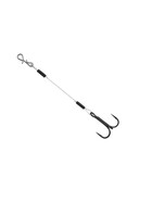 Stinger Haken mit Fluorocarbon Vorfach Gr. 6 - 10 cm