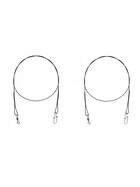 2 Titanium Vorfächer Hecht 7x1 Titan Vorfach fertig 45 