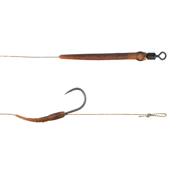 2 Boilie Rigs Delphin Karpfen Vorfcher 20 cm