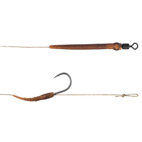 2 Boilie Rigs Delphin Karpfen Vorfächer 20 cm