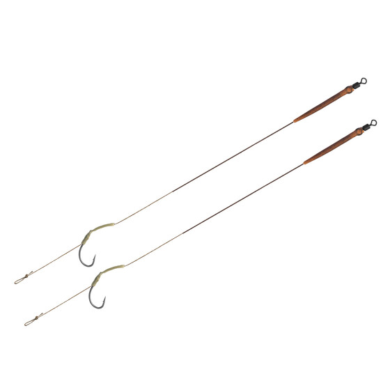 2 Carp Rigs Delphin Karpfenvorfcher Gr. 4